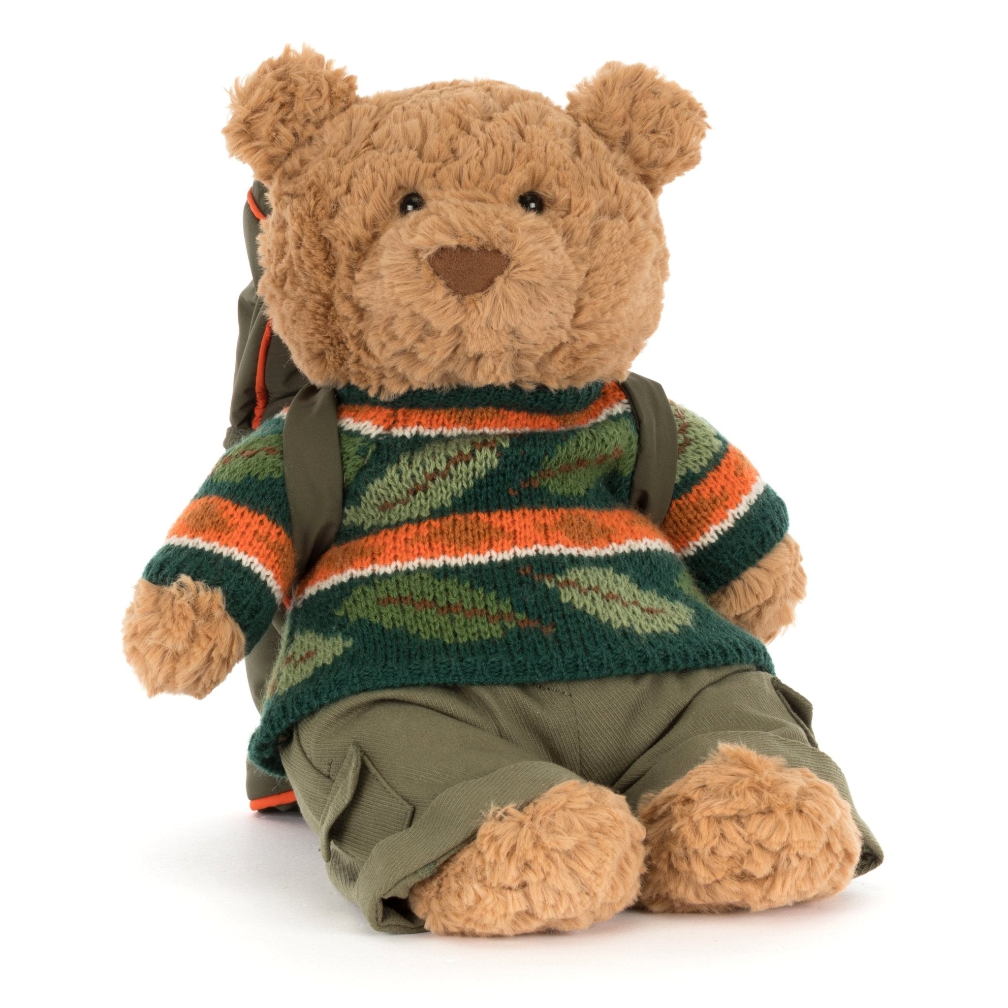 Jellycat Plush Toy Bartholomew Bear Hiking Outfit - 26 cm - In den