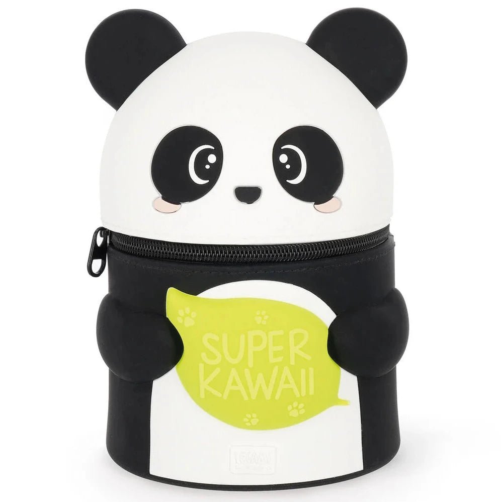 Legami XL pennenzak Super Kawaii 2-in-1 silicone pencil case - Panda - In den Olifant