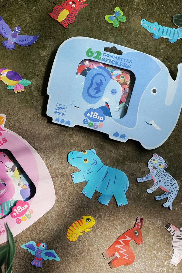 Stickeren met Djeco Toys - In den Olifant