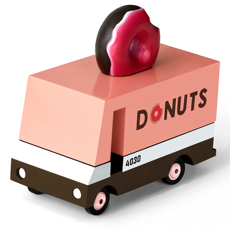 Donut Van (F702) 8,4X4,1X6,5Cm, Wooden Diecast, In Giftbox, 3+