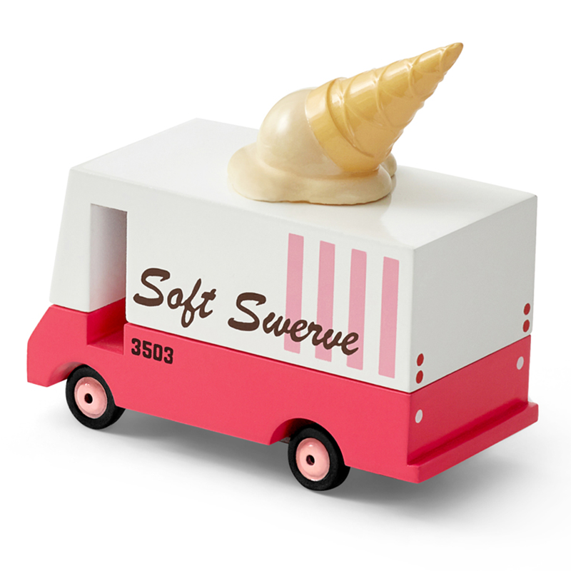 Ice Cream Van (F708) 8,4X4,1X6,5Cm, Wooden Diecast, In Giftbox,