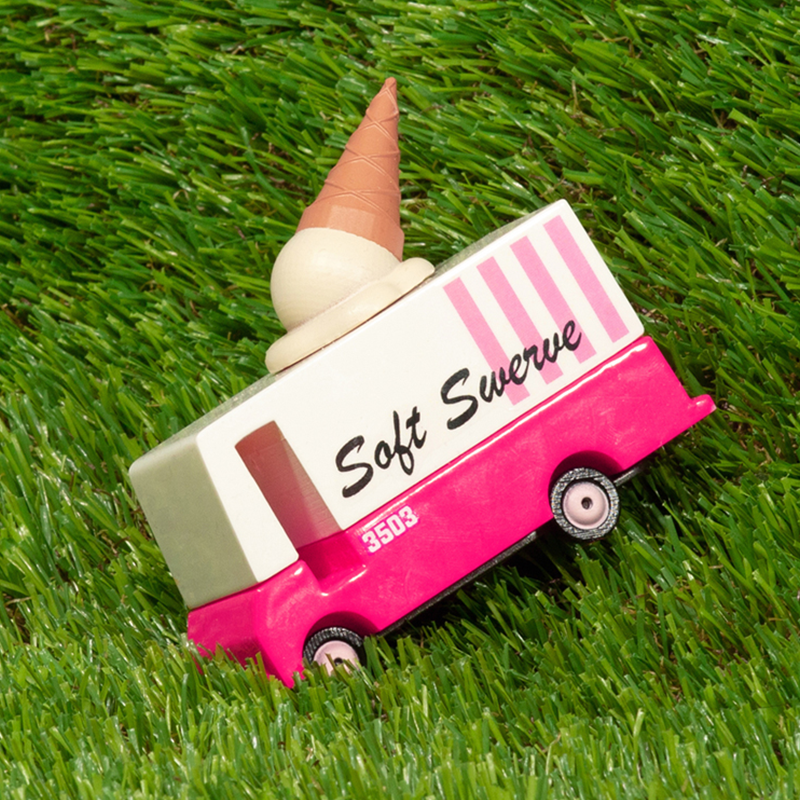 Ice Cream Van (F708) 8,4X4,1X6,5Cm, Wooden Diecast, In Giftbox,