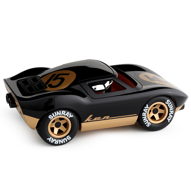 Zwart gouden racewagen - Ken Cave