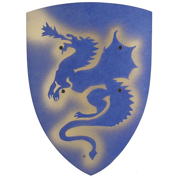 Groot Ridderschild Draak | Blauw Goud