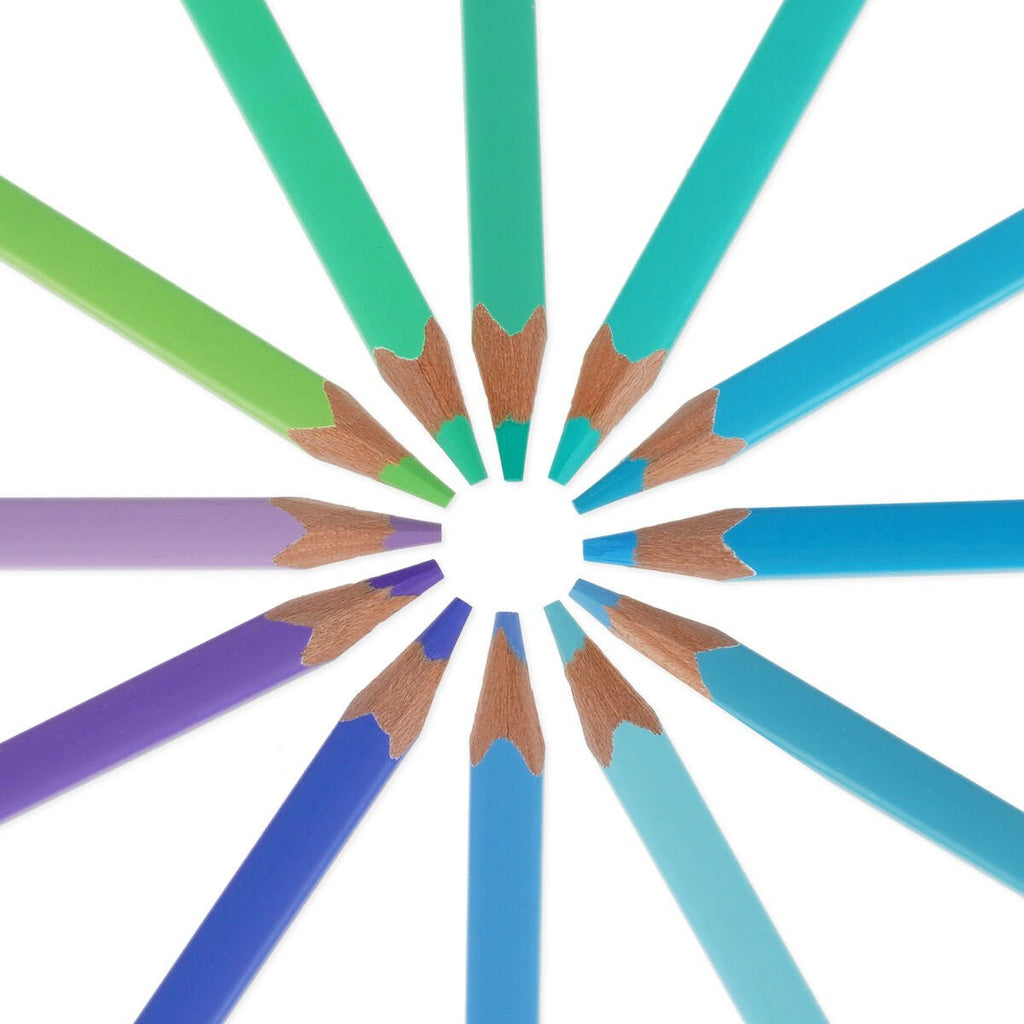 12 Kleurpotloden Live Colourfully - Ocean Palette - Kleuren en tekenen Legami - In den Olifant