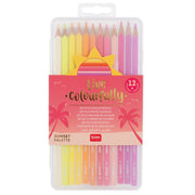 12 Kleurpotloden Live Colourfully - Sunset Palette - Kleuren en tekenen Legami - In den Olifant