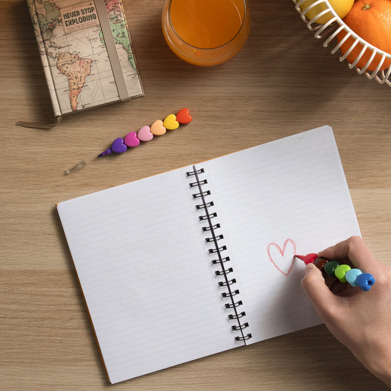 12 stapelbare kleurtjes - Dream In Colour Heart - Kleuren en tekenen Legami - In den Olifant