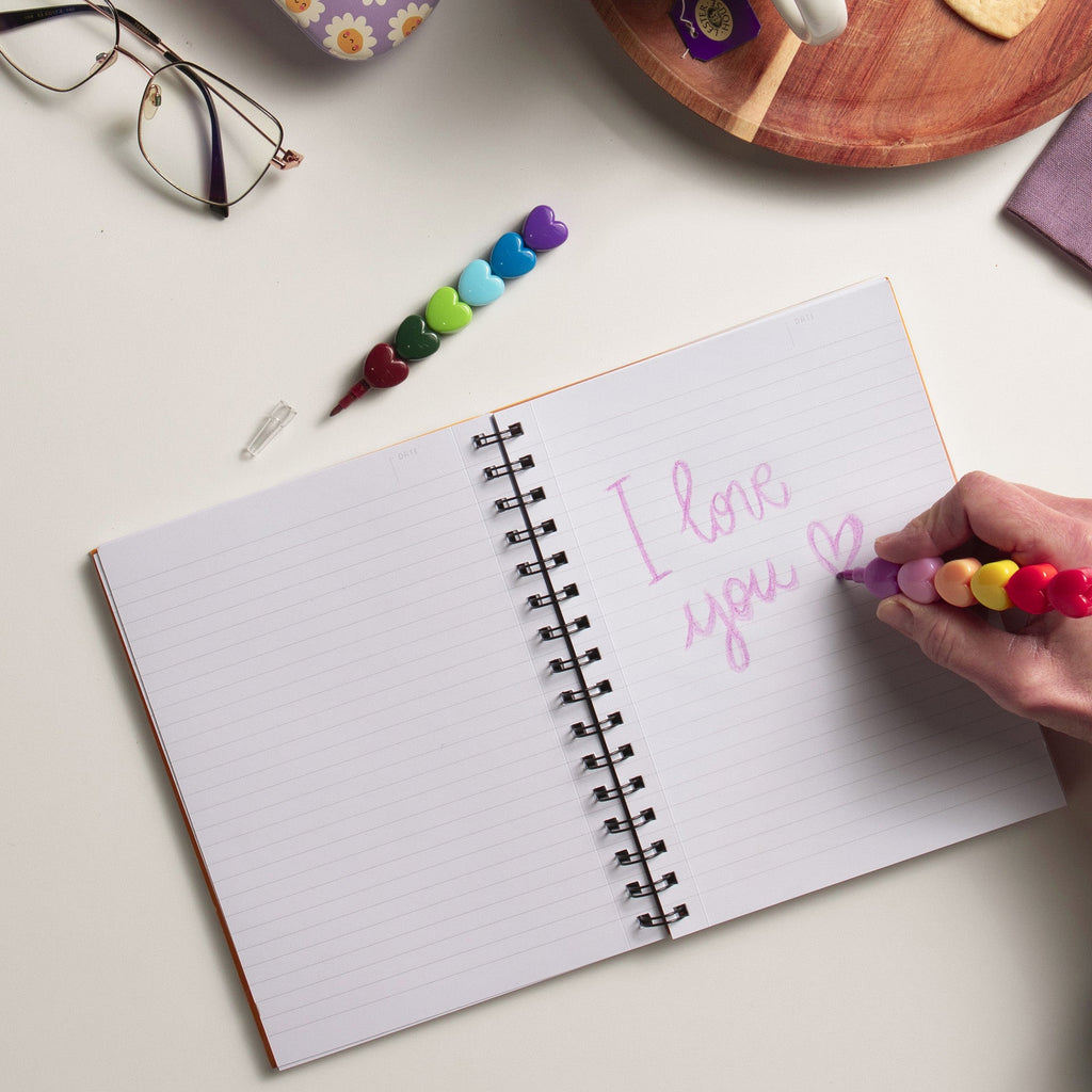 12 stapelbare kleurtjes - Dream In Colour Heart - Kleuren en tekenen Legami - In den Olifant