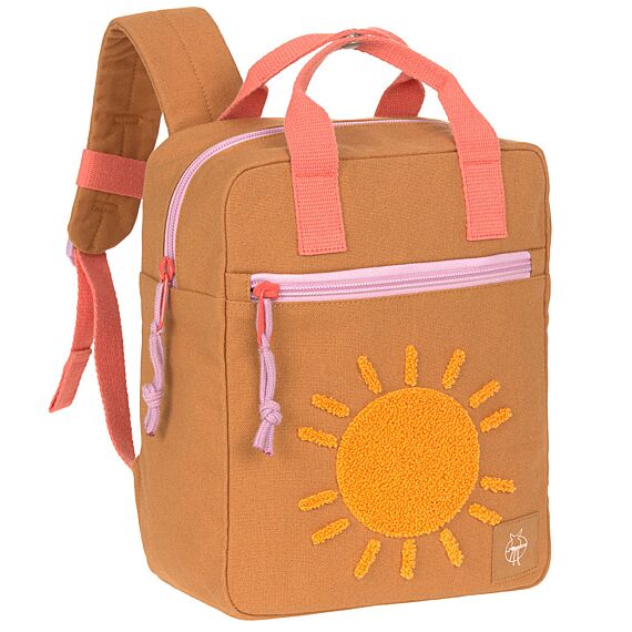 Rugzak - Little One & Me Square Backpack Small Gots Caramel