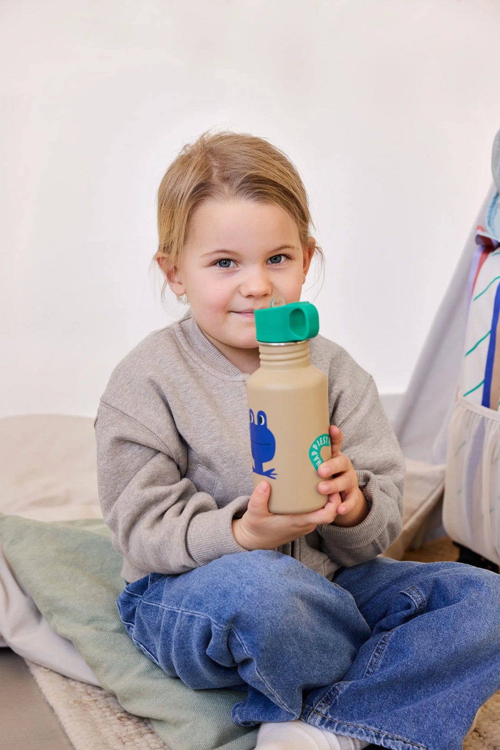 Bouteille en acier inoxydable Happy Trails Grenouille