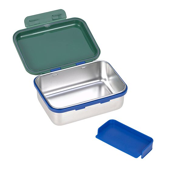 Stalen Brooddoos - Lunchbox Stainless Steel Little Gang Rainbow Green