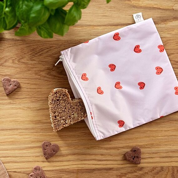 Snackzakjes Happy Rascals Heart Lavender | Set Van 2