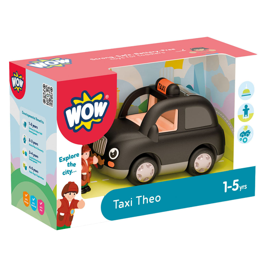 Speelvoertuig Taxi Theo met 2 popjes