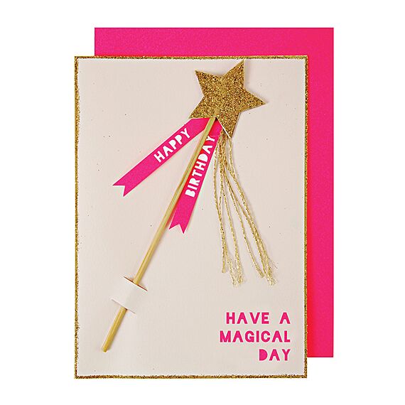 Magic Wand Birthday Card