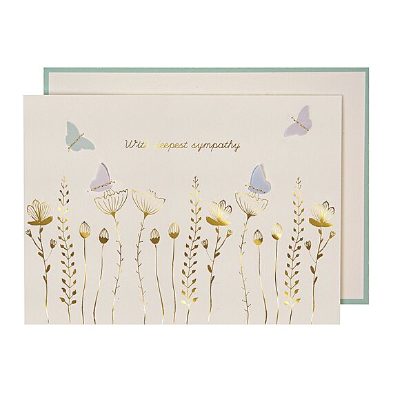 Papieren Wenskaart | Sympathy Butterflies Card