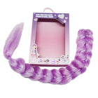 Verkleedaccessoire Rock Star Hair Braid Purple