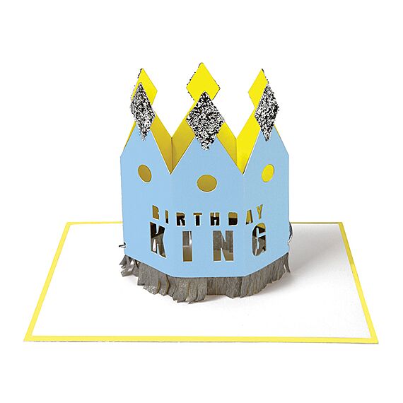 Crowned Birthday King Card