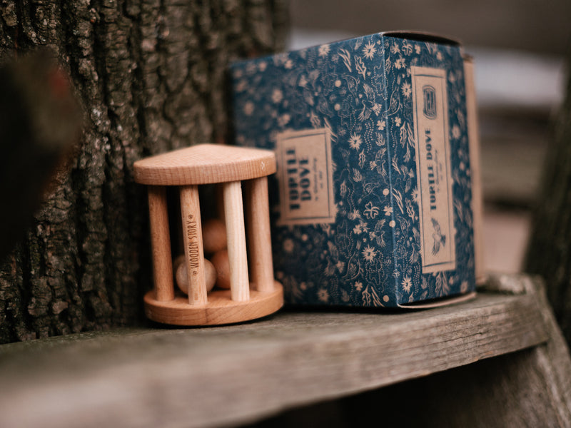 Houten rammelaar - Turtle Dove
