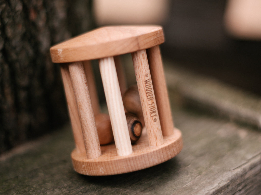 Houten rammelaar - Turtle Dove