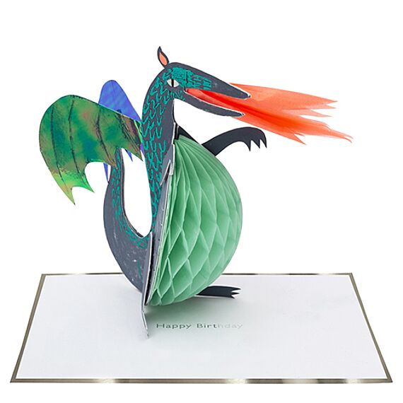 Honeycomb Dragon Stand-Up Card