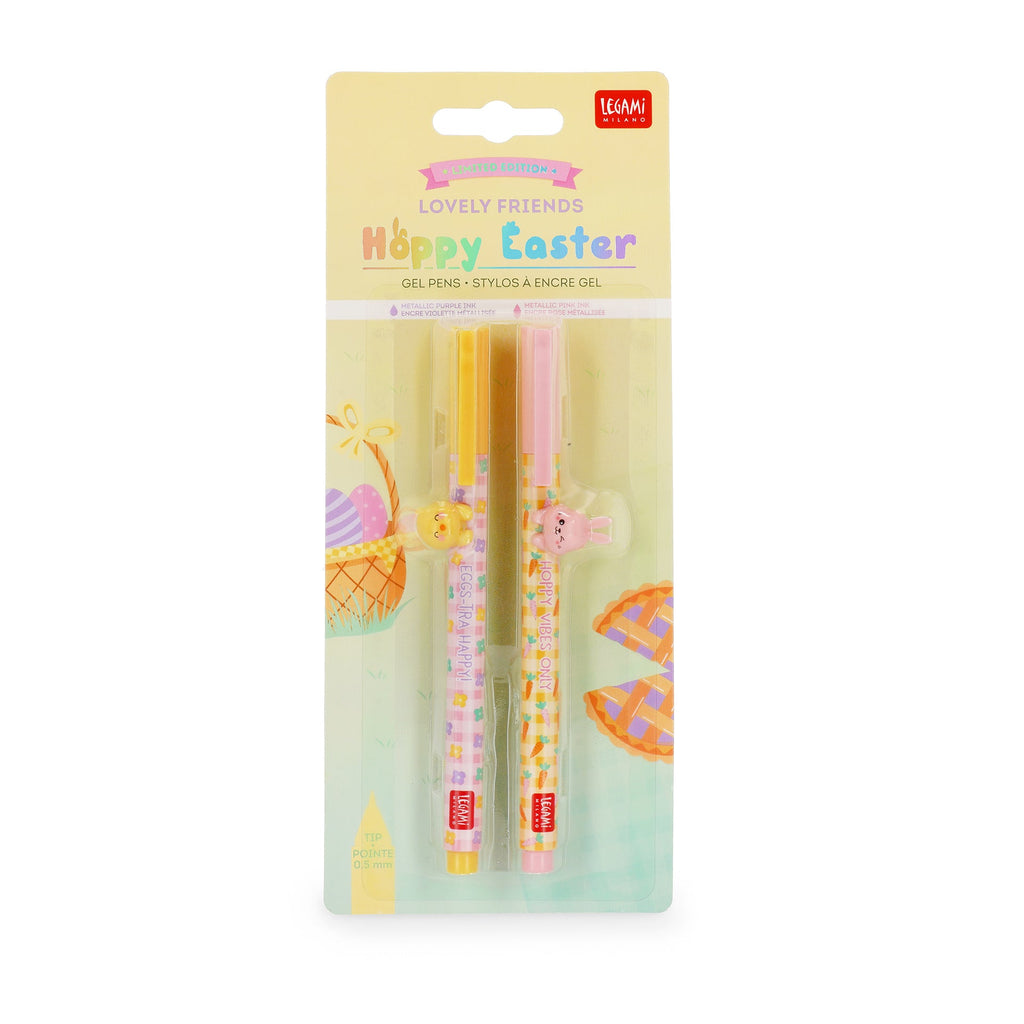 2 Gel Pens Animal Decoration - Easter 2026 Limited Edition - Schrijfwaren Legami - In den Olifant