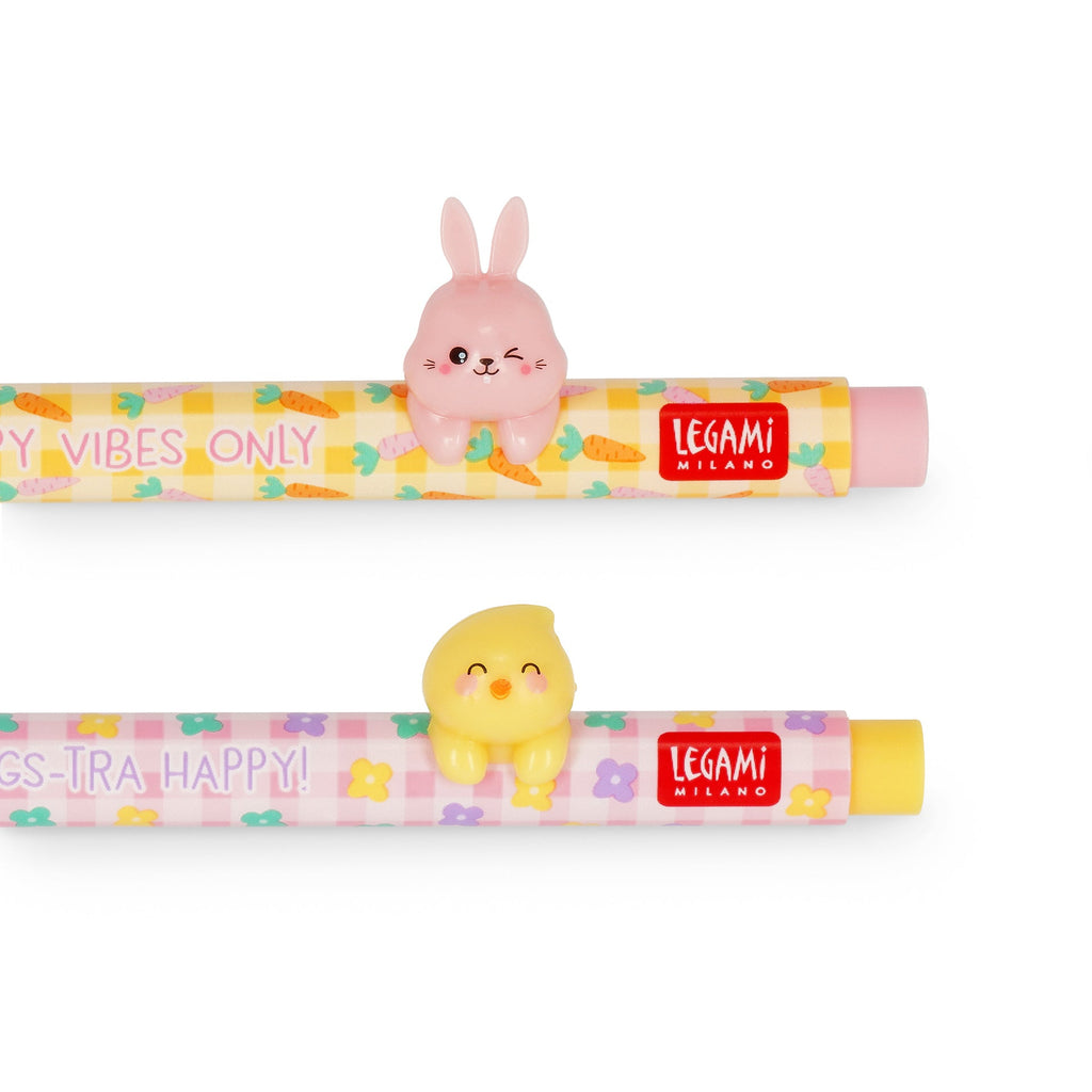 2 Gel Pens Animal Decoration - Easter 2026 Limited Edition - Schrijfwaren Legami - In den Olifant