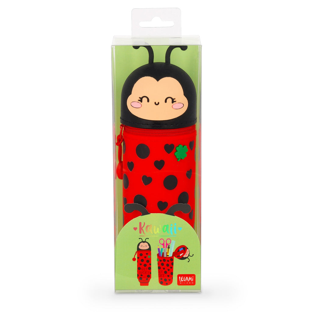2 - in - 1 Pennenzak Kawaii - Ladybug - Pennenzakken Legami - In den Olifant