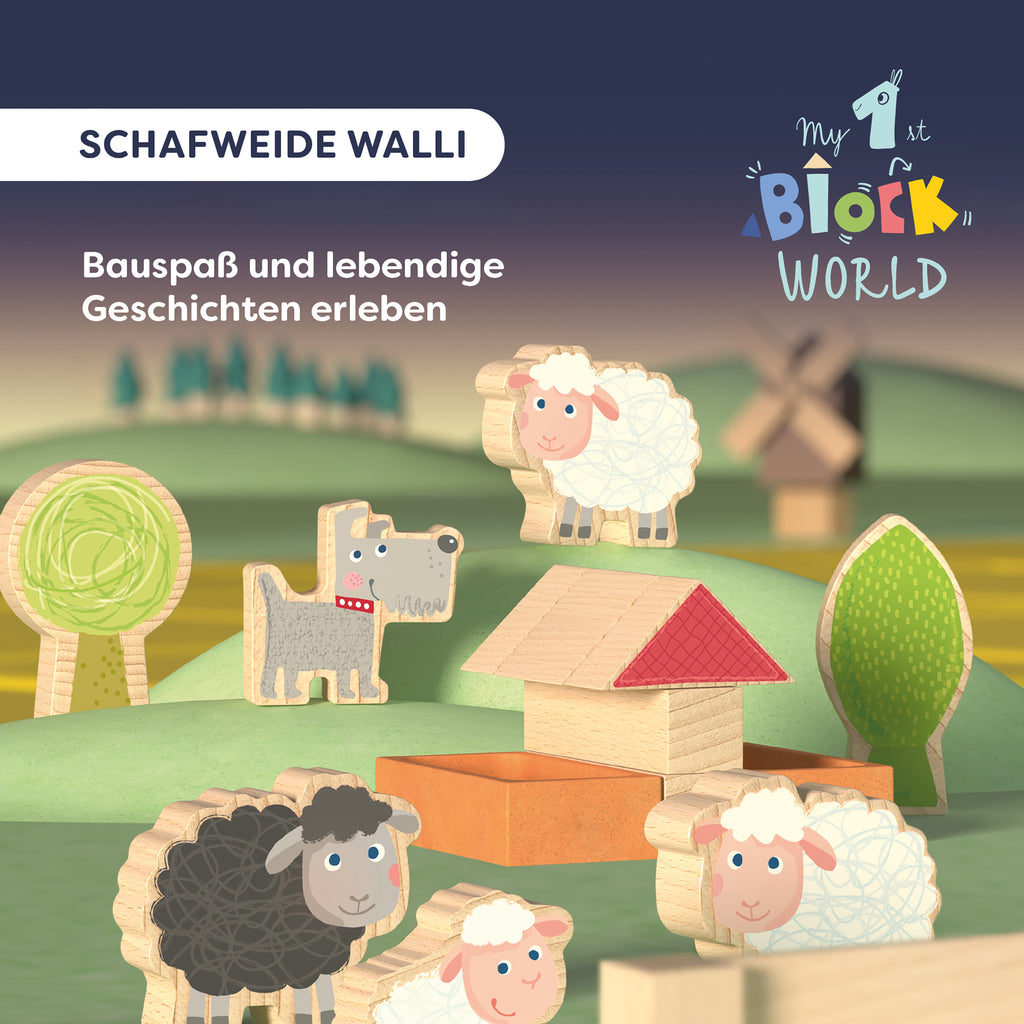 Speelset My 1st Block World Schapenweide - set van 17