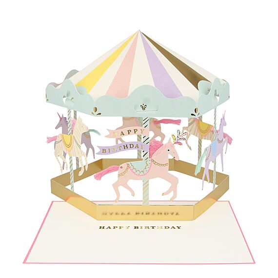 Carousel Stand-Up Card