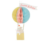 Feestkaart - Air Balloon Honeycomb Card