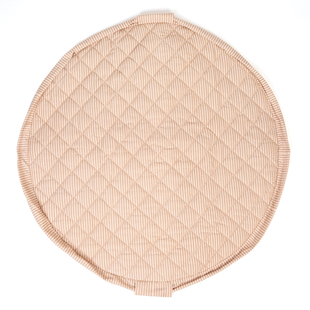 Noomad storage bag and play mat - Soft - Stripes Brown