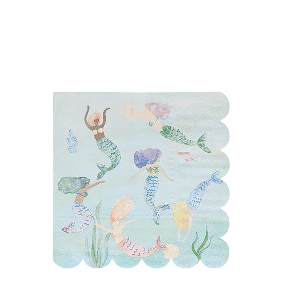 Mermaids Swimming Napkins