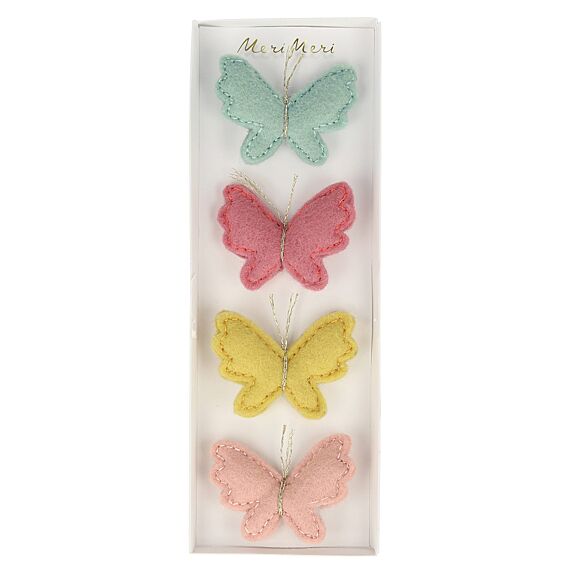 Felt Butterfly Hair Clips