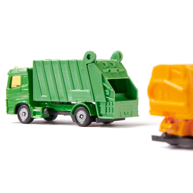 Gemeenteset veegwagen en vuilniswagen - set van 2
