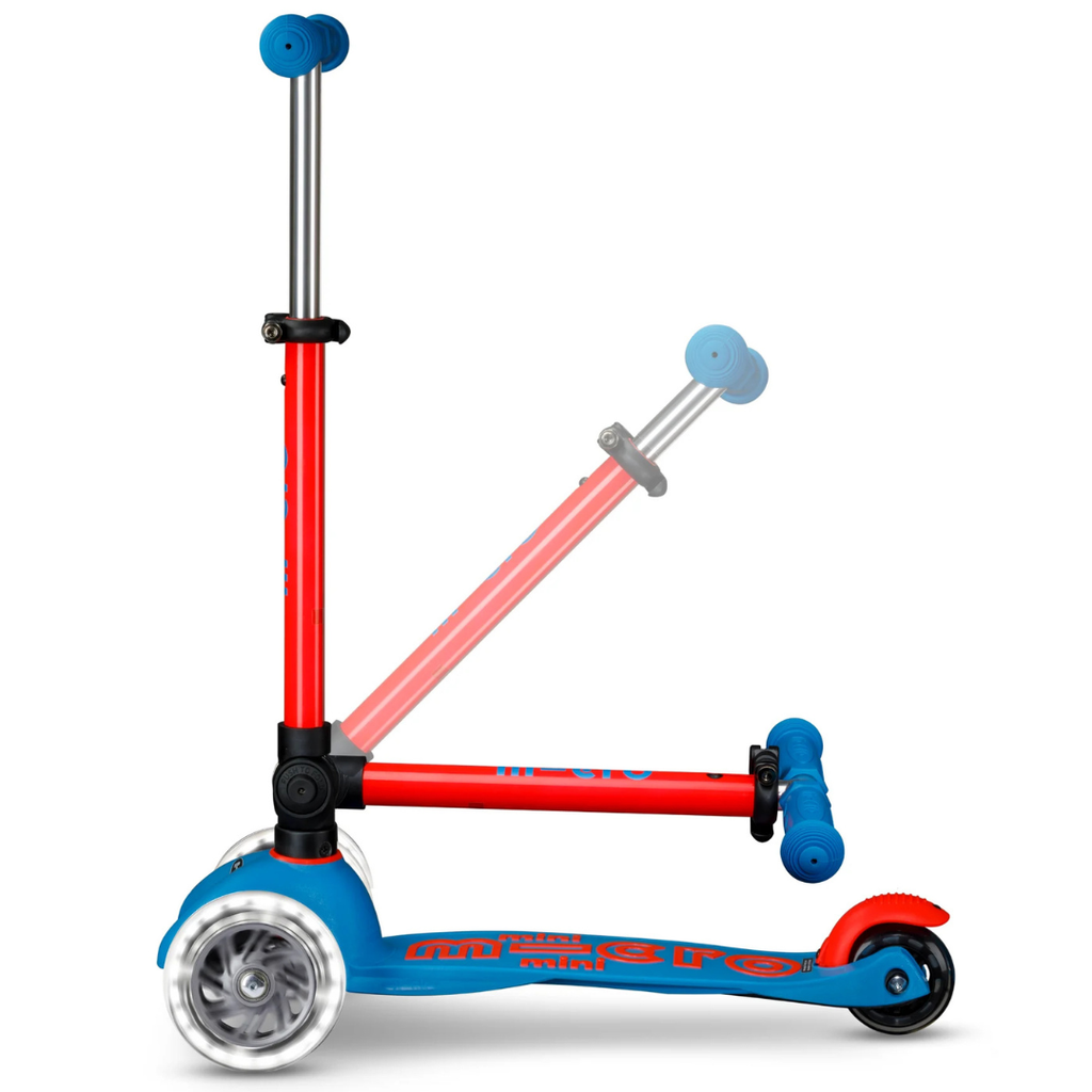 Mini Micro Foldable LED blauw/rood - 2 tot 5 jaar