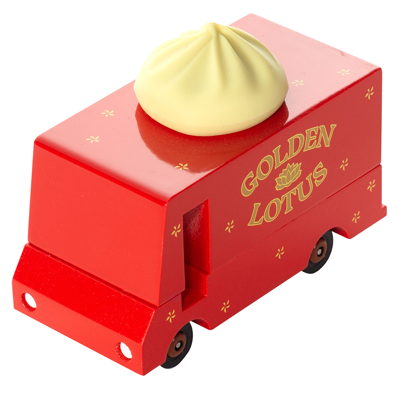 Dumpling Van (F347) 8,4X4,1X6,5Cm, Wooden Diecast, In Giftbox,