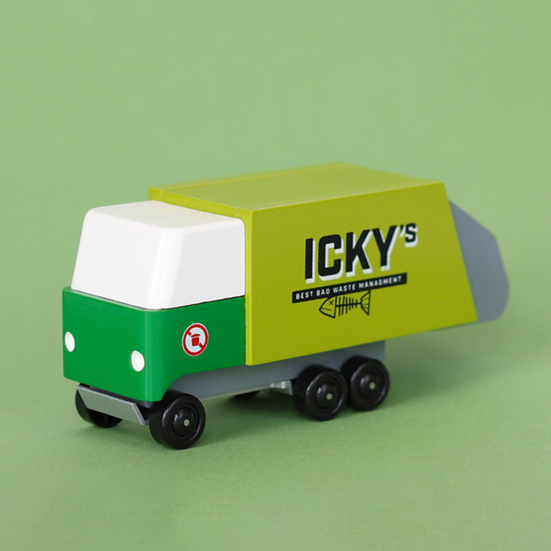 Garbage Truck (K258) 14,6X5,1X7Cm, Wooden Diecast, In Giftbox,