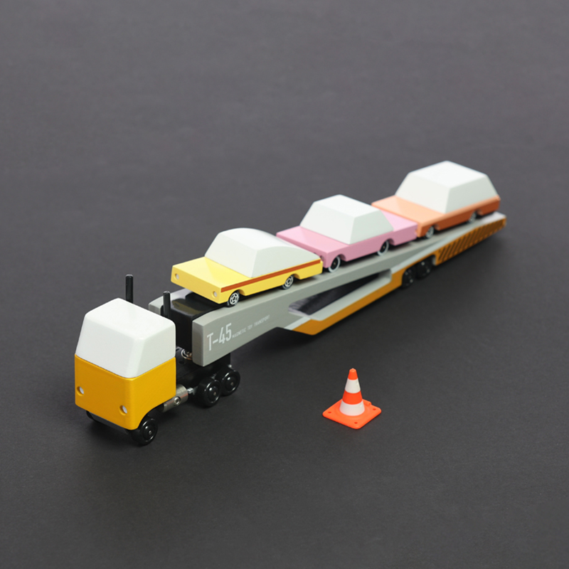 Car Transporter (K201) 36,2X4,6X8,4Cm, Wooden Diecast,