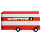 London Bus (L300) 13,3X4,1X4,6Cm, Wooden Diecast, In Giftbox,