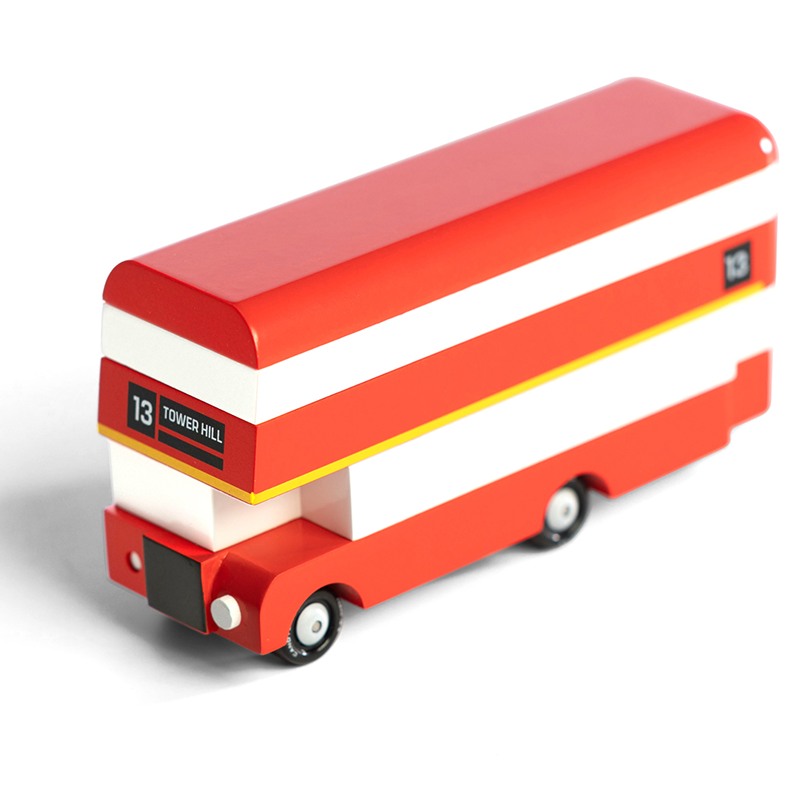 London Bus (L300) 13,3X4,1X4,6Cm, Wooden Diecast, In Giftbox,