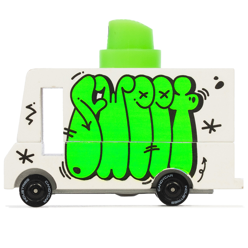 Graffiti Green (A808) 8,4X4,1X6,5Cm, Wooden Diecast, In Giftbox,