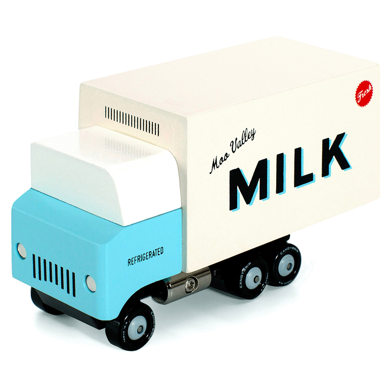 Milk Truck (T464) 13,5X4,8X7,6Cm, Wooden Diecast, In Giftbox,