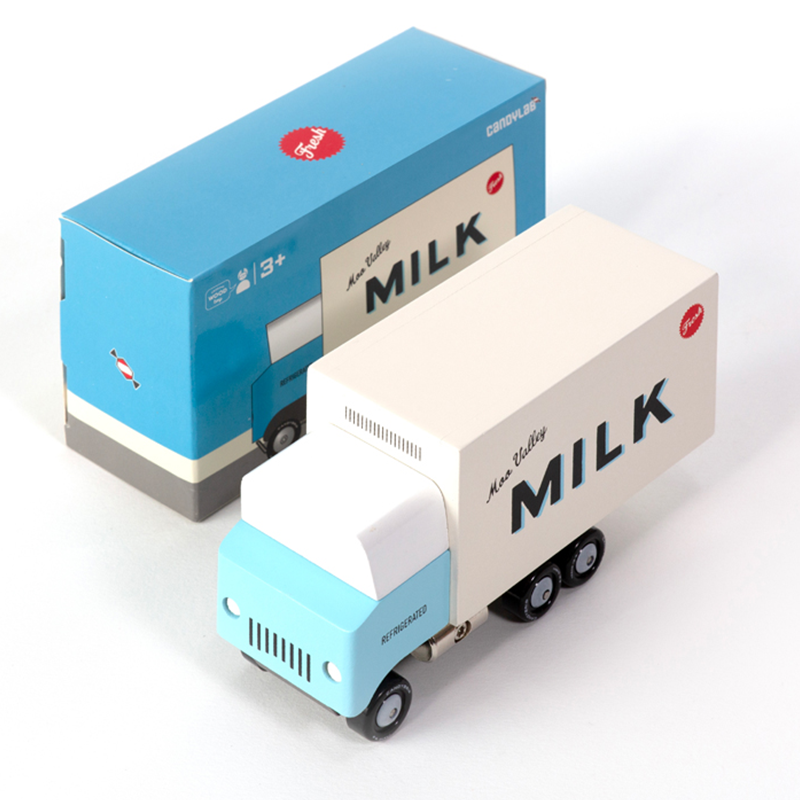 Milk Truck (T464) 13,5X4,8X7,6Cm, Wooden Diecast, In Giftbox,