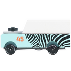 Mini Zebra Drifter (D317) 8,9X3,8X3Cm, Wooden Diecast, In