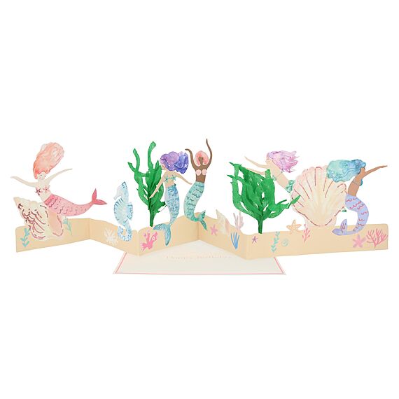 Mermaid Concertina Card