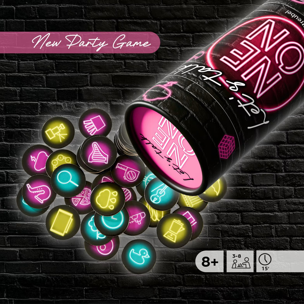 Interactief party game - Let's talk NEON Pink