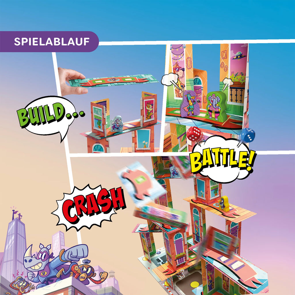 3D stapelspel Rhino Hero - Super Battle