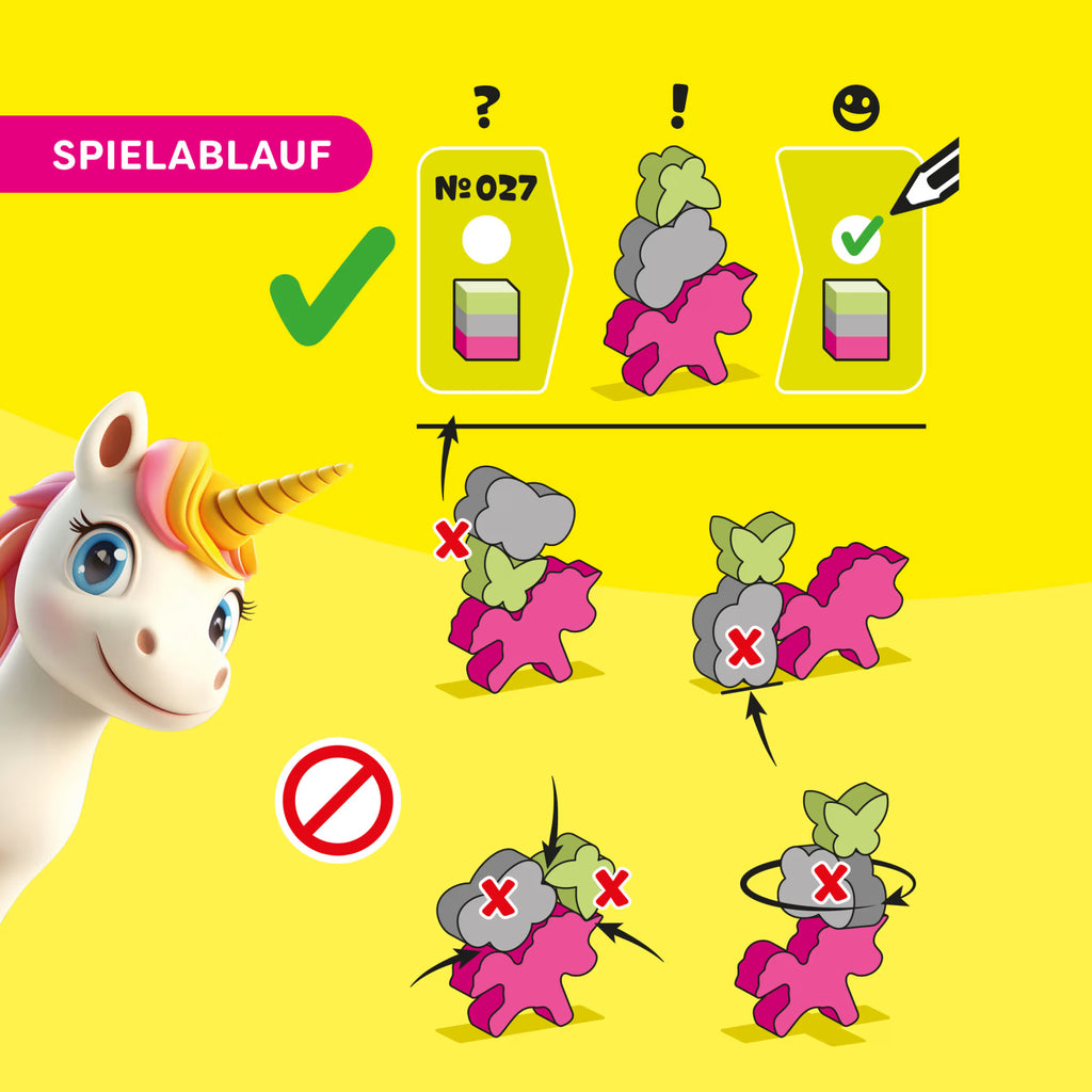 Behendigheidsspel Stacking Challenge - Unicorns