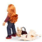 Staande pop Hannah And Her Dog 2023 - 50 cm