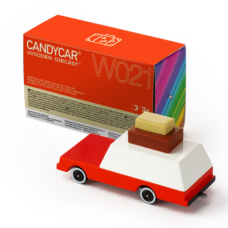 Luggage Wagon (W021) 8,4X4,1X3Cm, Wooden Diecast, Magnetic, In